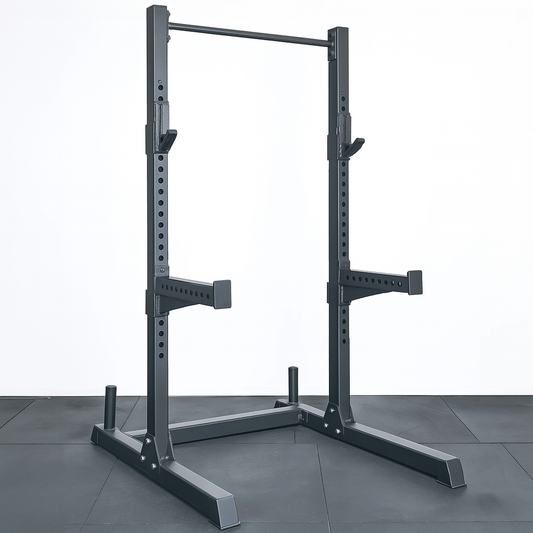 Prodigy Heavy Duty Squat Rack for home gym, 75mm x 75mm x 3mm, ideal for strength training in Australia.
