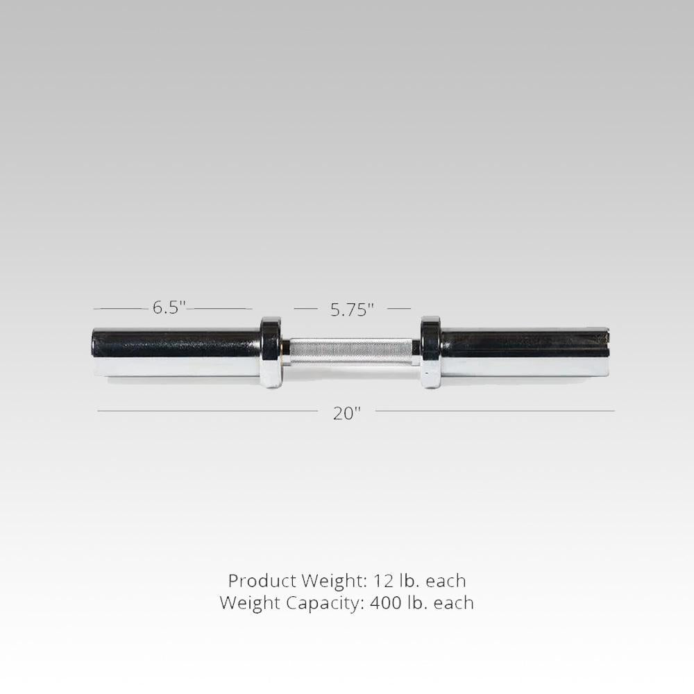 20" OLYMPIC DUMBBELL HANDLES