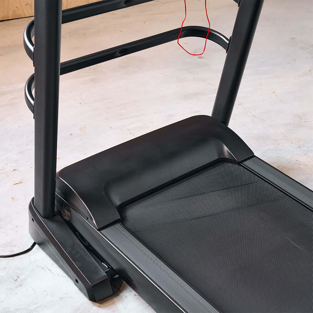 Close-up view of Prodigy ApexRunner 3HP treadmill's running surface, ideal for home gym equipment in Australia.