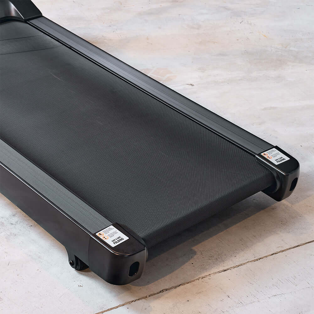 Prodigy ApexRunner 3HP treadmill showing the running deck, ideal for home gym equipment in Australia.